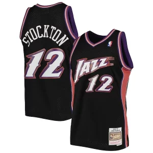 Unique John Stockton Utah Jazz 1998/99 Hardwood Classics Swingman Jersey Black