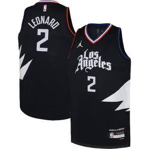 Unique Kawhi Leonard LA Clippers Jordan Brand Youth Swingman Jersey Statement Edition Black