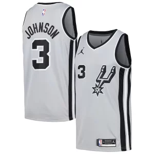 Unique Keldon Johnson San Antonio Spurs Nike Swingman Player Jersey Statement Edition Silver