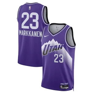 Unique Lauri Markkanen Utah Jazz Nike Unisex 2023/24 Swingman Jersey Purple City Edition