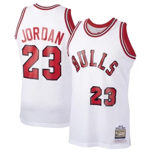 Unique Michael Jordan Chicago Bulls 1984/85 Hardwood Classics Rookie Authentic Jersey White/Red