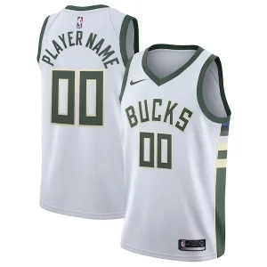 Unique Milwaukee Bucks Nike 2020/21 Swingman Custom Jersey Association Edition White