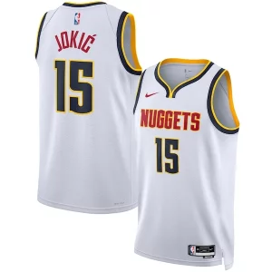 Unique Nikola Jokic Denver Nuggets Nike Unisex Swingman Jersey Association Edition White/Navy