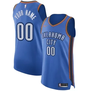 Unique Oklahoma City Thunder Nike Authentic Custom Jersey Blue Icon Edition