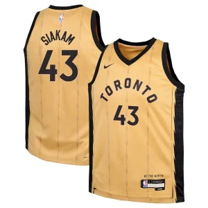 Unique Pascal Siakam Toronto Raptors Nike Youth Swingman Replica Jersey City Edition Gold