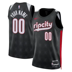 Unique Portland Trail Blazers Nike Unisex 2024/25 Custom Swingman Jersey City Edition Black