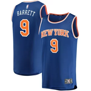Unique RJ Barrett New York Knicks Replica Fast Break Jersey Blue Icon Edition