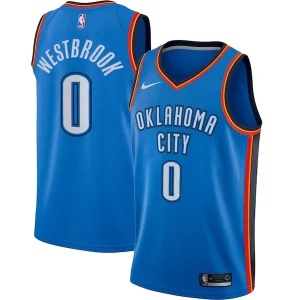 Unique Russell Westbrook Oklahoma City Thunder Nike Swingman Player Jersey Icon Edition Blue