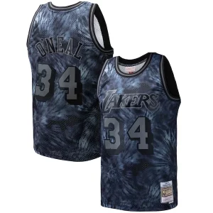 Unique Shaquille O'Neal Los Angeles Lakers Hardwood Classics 1996/97 Tie Dye Swingman Jersey Black