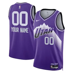 Unique Utah Jazz Nike Unisex 2023/24 Custom Swingman Jersey Purple City Edition