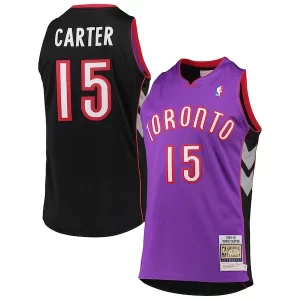 Unique Vince Carter Toronto Raptors 1999/2000 Hardwood Classics Authentic Jersey Purple