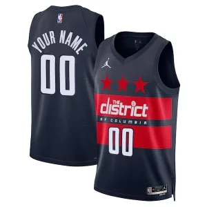 Unique Washington Wizards Jordan Brand Unisex 2024/25 Custom Swingman Jersey Statement Edition Navy