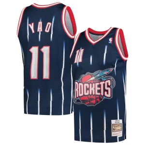 Unique Yao Ming Houston Rockets Hardwood Classics 2002 03 Swingman Jersey Navy