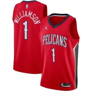 Unique Zion Williamson New Orleans Pelicans Jordan Brand 2020/21 Swingman Jersey Statement Edition Red