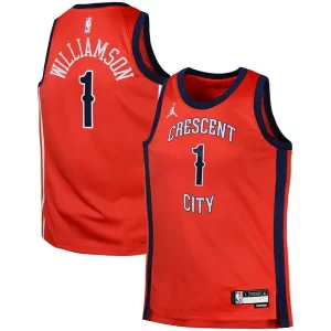 Unique Zion Williamson New Orleans Pelicans Jordan Brand Swingman Jersey Statement Red