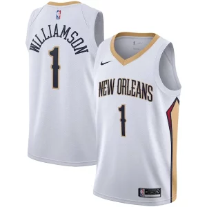Unique Zion Williamson New Orleans Pelicans Nike 2019/2020 Swingman Jersey Association Edition White/Navy